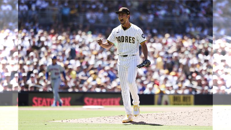 達比修有9日投出本季新高91球。(圖/翻攝自MLB X)