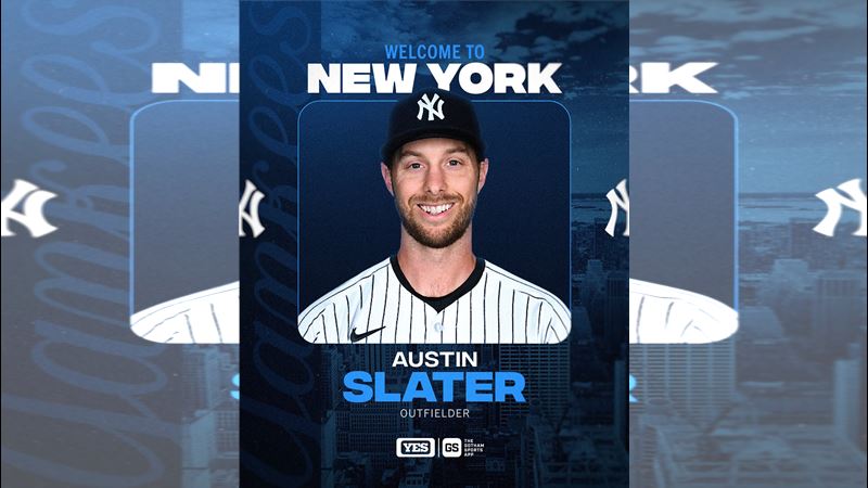 洋基從白襪交易外野手史雷特（Austin Slater）。（圖／翻攝自YES Network X）