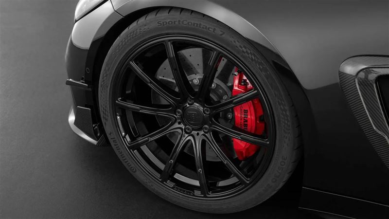 鍛造鋁圈與Brabus紅色煞車卡鉗。(翻攝Brabus網站)