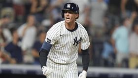 ▲麥克曼恩（Ryan McMahon）31日敲再見安打助洋基擊敗光芒。（圖／美聯社／達志影像）