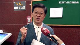 ▲羅明才受訪時送暖，要跟王世堅說加油。（圖／翻攝畫面）