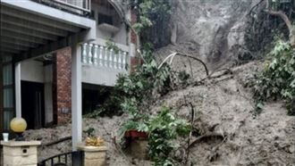 暴雨連夜炸台中！大坑土石流沖下掩埋民宅