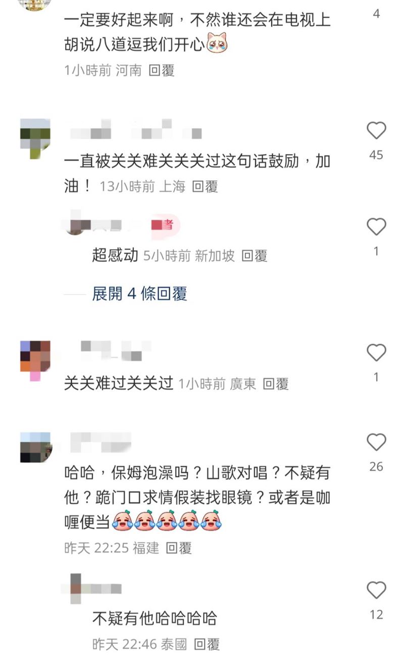 沈玉琳病倒消息傳開，不少海外粉絲也幫他集氣。（圖／翻攝自小紅書）