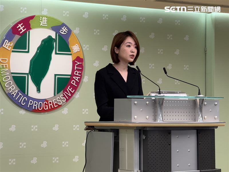民進黨發言人韓瑩今（4）日譴責國民黨使用納粹符號至今不道歉，還造謠抹黑賴清德總統。（資料照／記者劉秀敏攝影）