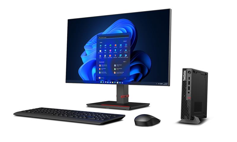 ThinkStation P3 Tiny Gen 2體積僅1公升，比傳統桌上型電腦小96%，可進駐傳統設備無法觸及的場域