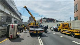 葉男因精神不濟而釀車禍，所幸無大案。（圖／翻攝畫面）