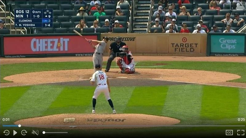 吉田正尚本季首轟出爐。(圖/翻攝自MLB網站)