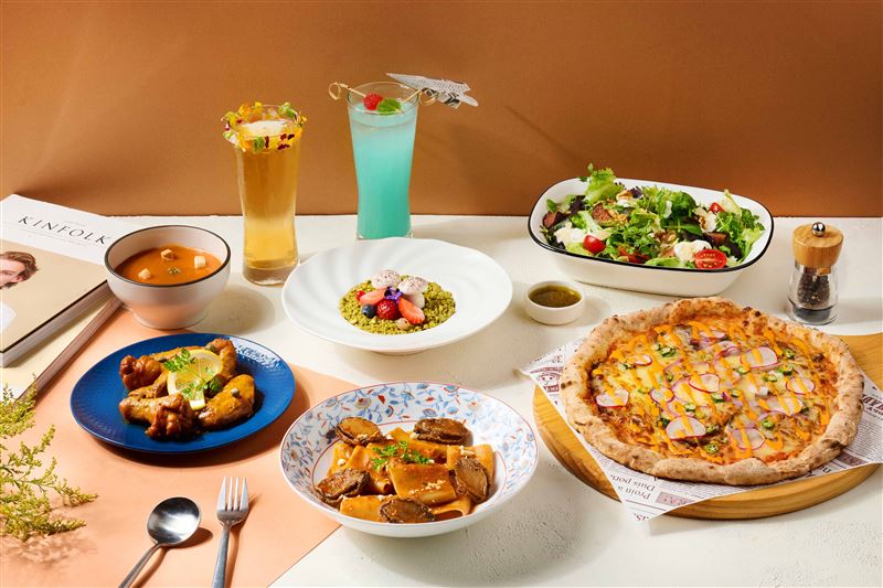 「默爾pasta&pizza」推出年度新菜色「亞洲風味義式料理」系列。(圖/品牌業者提供)