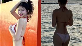李多慧,海邊,比基尼,翹臀,美尻(圖／李多慧IG)
