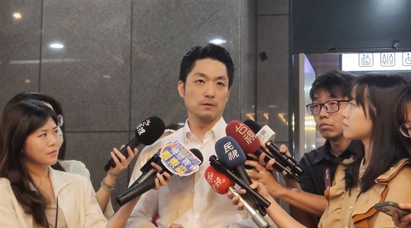 蔣萬安受訪談關稅,喊話賴清德停止823大罷免。(圖/翻攝畫面)