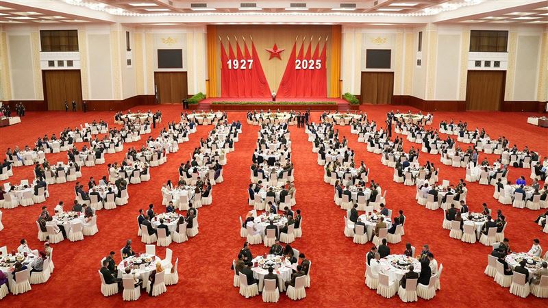 中華人民共和國國防部慶祝解放軍建軍98週年,舉辦盛大招待會。(圖/翻攝自中華人民共和國國防部官網)