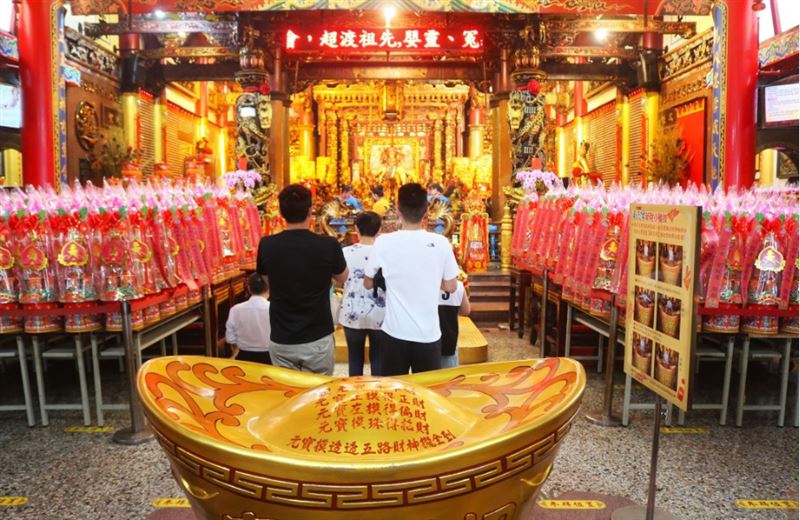 機車平安祈福。（圖／翻攝自台中南天宮粉絲專頁）