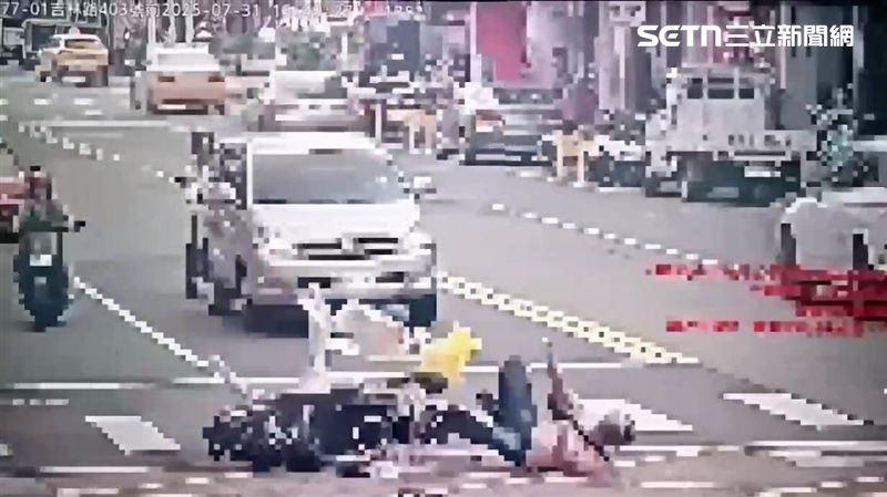 他騎車閃行人急煞車 反自摔絆倒女國中生