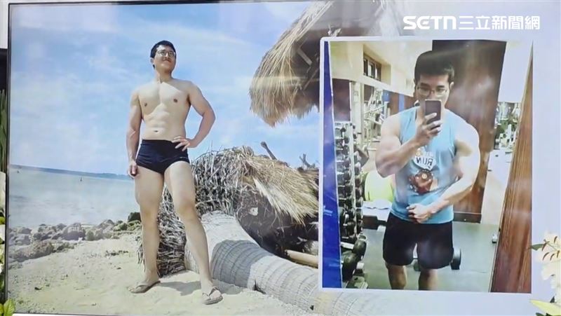 李元瀚喜歡健身、熱愛工作,同事都喚他「浩克」。(圖/記者廖國雄攝影)