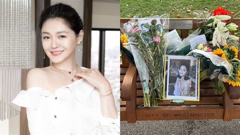 大S粉絲花束擺滿紀念長椅　手寫信惹淚崩