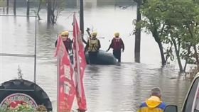 淹水,硬闖,騎士,溺斃,南投,豪雨,災情（圖／民眾提供）