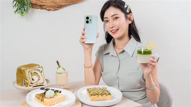Reno14薄荷綠登場　OPPO攜餐廳推限定輕食