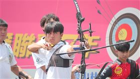 ▲台中銀行新血黃鑫貢獻10分箭。（圖／射箭協會提供） 