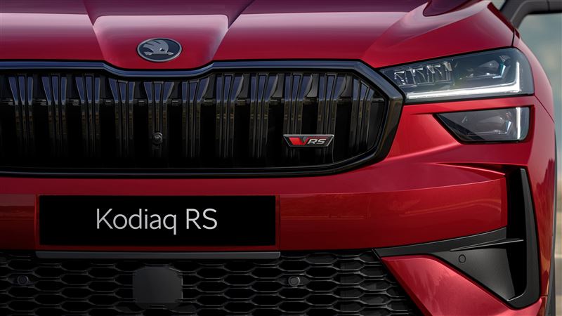 &Scaron;koda Kodiaq RS黑化水箱護罩。（&Scaron;koda提供）