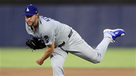 ▲柯蕭（Clayton Kershaw）先發6局無失分，拿下本季第5勝。（圖／美聯社／達志影像）