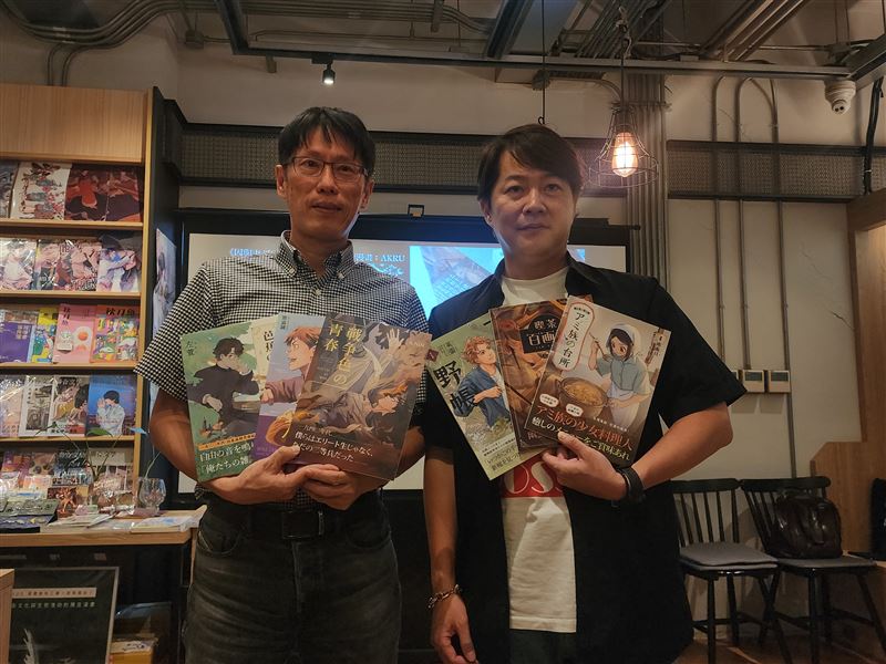 真是太好了!日本愛上百年前台灣故事,《蓋亞文化》帶領台灣漫畫出海,首登日本30多個平台。(圖/記者鍾志鵬攝影)
