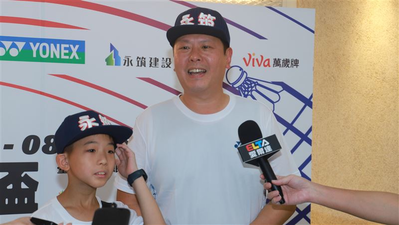 永筑建設董事長陳良智帶兒子一同來參賽。(圖/主辦單位提供)