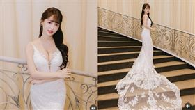 元元穿婚紗參加簽書會。（圖／翻攝自IG）