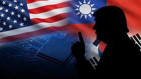 台美關稅、晶片、南韓、半導體產業 AI生成示意圖