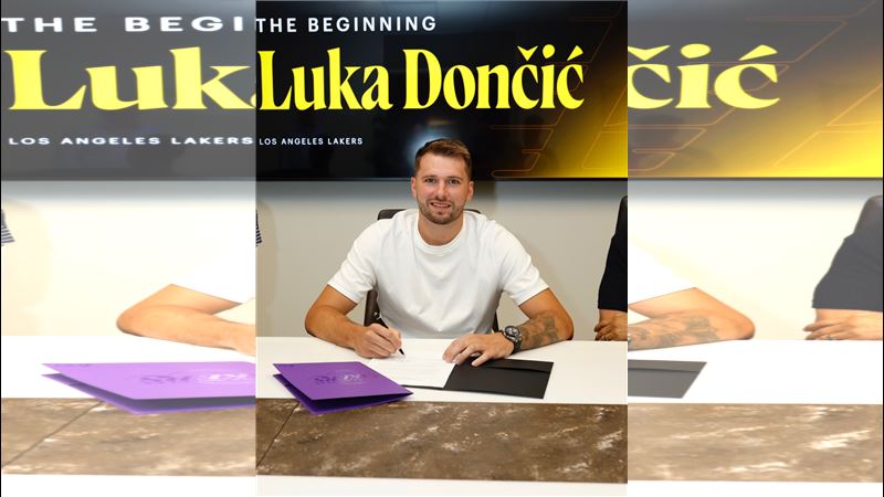 東契奇以3年1.65億美元與湖人續約。(圖/翻攝自X平台@luka7doncic)
