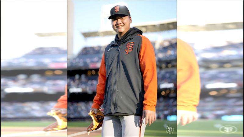 MLB巨人隊鄧愷威在大聯盟首次先發。(圖/翻攝自巨人隊官網)
