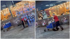 烤雞,落地,甕窯雞,地板,芎林交流道（圖／翻攝自《新竹大小事》）