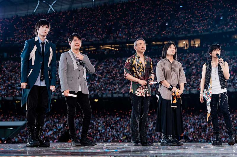五月天《回到那一天》25週年巡迴演唱會,在北京鳥巢連唱13場。(圖/相信音樂提供)