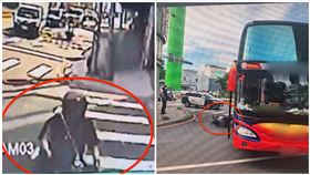 遊覽車,輾斃,倒車,桃園（圖／翻攝畫面）
