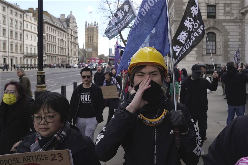 香港警務處國家安全處上月25日再對19名海外港人發布通緝令。(圖/美聯社/達志影像)