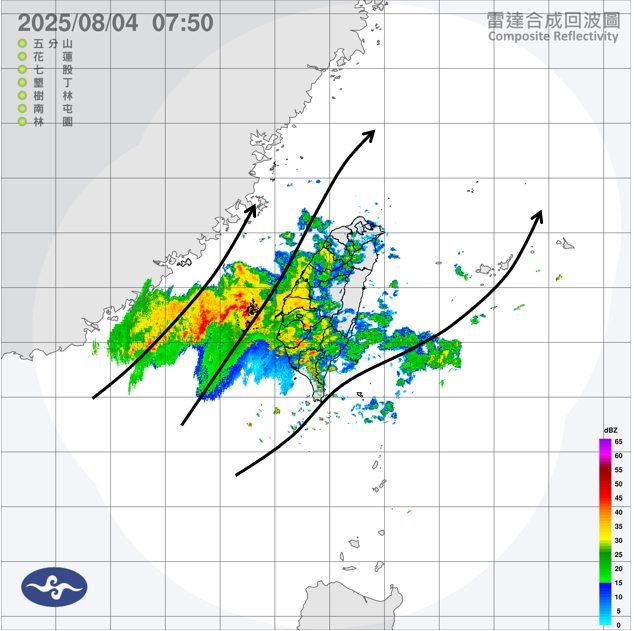 吳聖宇表示,今天還是要提醒台中以南地區的朋友注意降雨。(圖/翻攝自吳聖宇臉書)