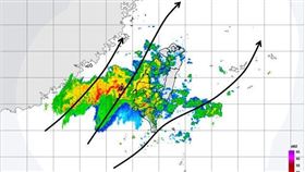 吳聖宇表示，今天還是要提醒台中以南地區的朋友注意降雨。(圖/翻攝自吳聖宇臉書)
