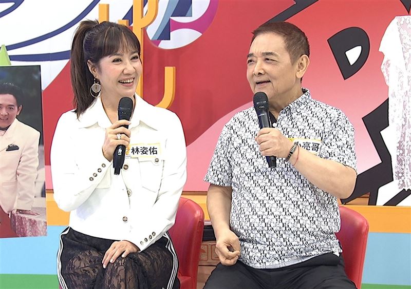林姿佑(左)、小亮哥鶼鰈情深(圖/中天提供)