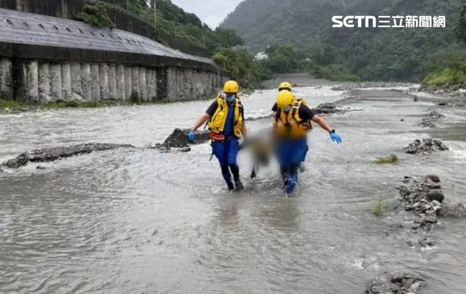 台中男失聯10日找到了,成一具浮屍陳屍松鶴河床,警消確認其身分為失聯男子。(圖/翻攝畫面)