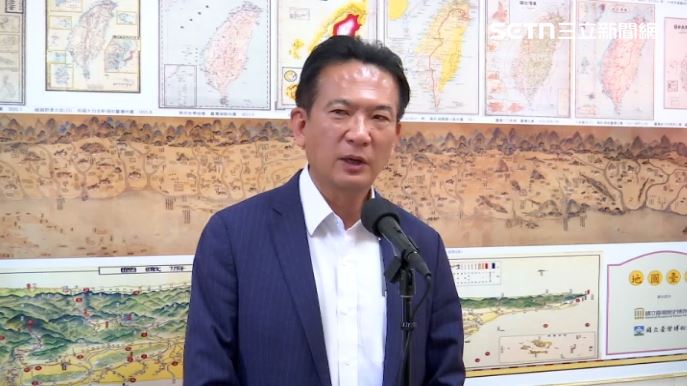 林俊憲在立法院接受媒體聯訪回應台南災情。(圖/翻攝畫面)