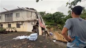 台南,柳營,民宅,掏空,土石流,大雨,崩塌