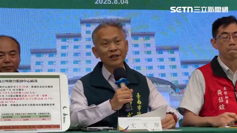 文山里里長李英信遭網友灌爆臉書，南市府秘書長尤天厚表示，大雨帶來災情大家都辛苦，希望這件事能夠到此為止。。（圖／翻攝畫面）