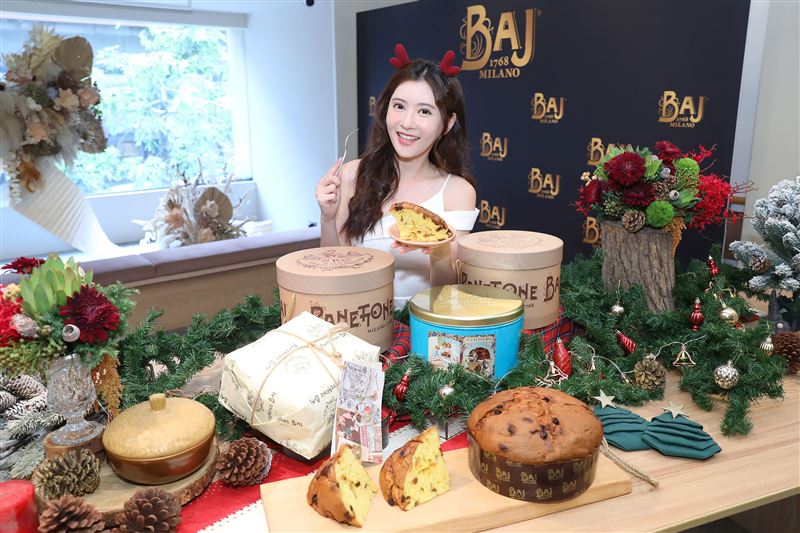 BAJ潘妮朵尼耶誕糕,使用百年天然酵母、無額外加工或調味,打造細膩、層次豐富的風味及細緻口感。(圖/品牌業者提供)