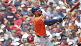 ▲柯瑞亞（Carlos Correa）4日敲出回歸太空人首轟。（圖／美聯社／達志影像）