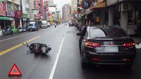 車禍,車門,騎士,碰撞,受傷