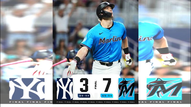 洋基4日遭馬林魚橫掃。(圖/翻攝自MLB X)