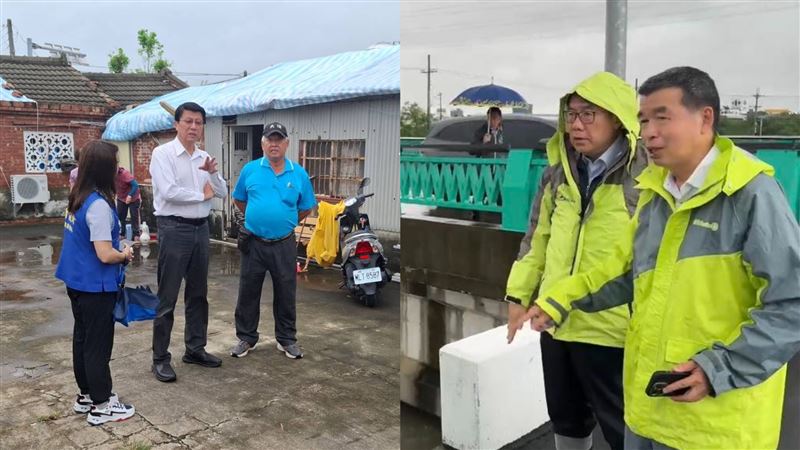 一圖看誰關心台南！謝龍介勘災只出現2天