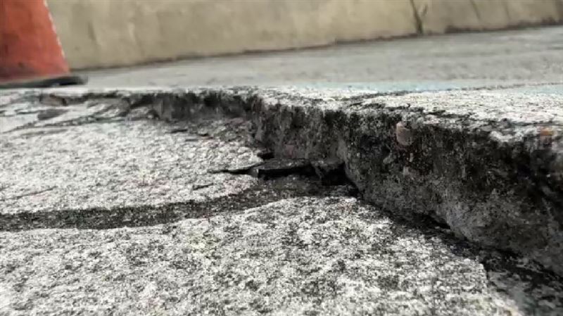 潮境公園路面差6公分　志工摔粉碎性骨折