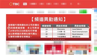 4頻道斷訊大震撼！衛星電視公會嚴正聲明