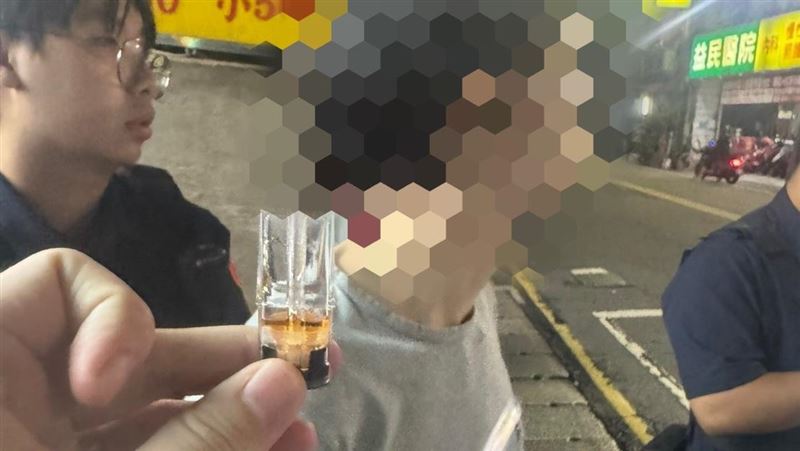 遭丟包的菸彈被查出為依托咪酯。（圖／翻攝畫面）
