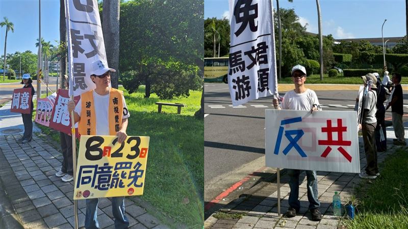 游顥恩師、國立成功大學政治經濟研究所教授梁文韜加入罷免志工行列。(圖/罷團「去游除垢」提供)